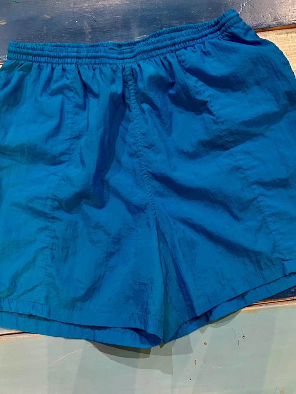 Columbia Blue Swim Shorts Women's Size Large Drawstring